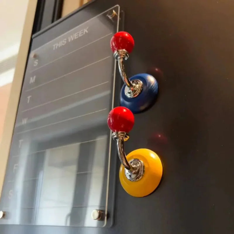 Magnetic wall hooks ceramic colorful retro modern hallway hooks ref hook magnets