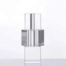 Glass block vase modern crystal geometric flower holder home décor