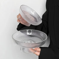 Hammered Glass Fruit Bowl