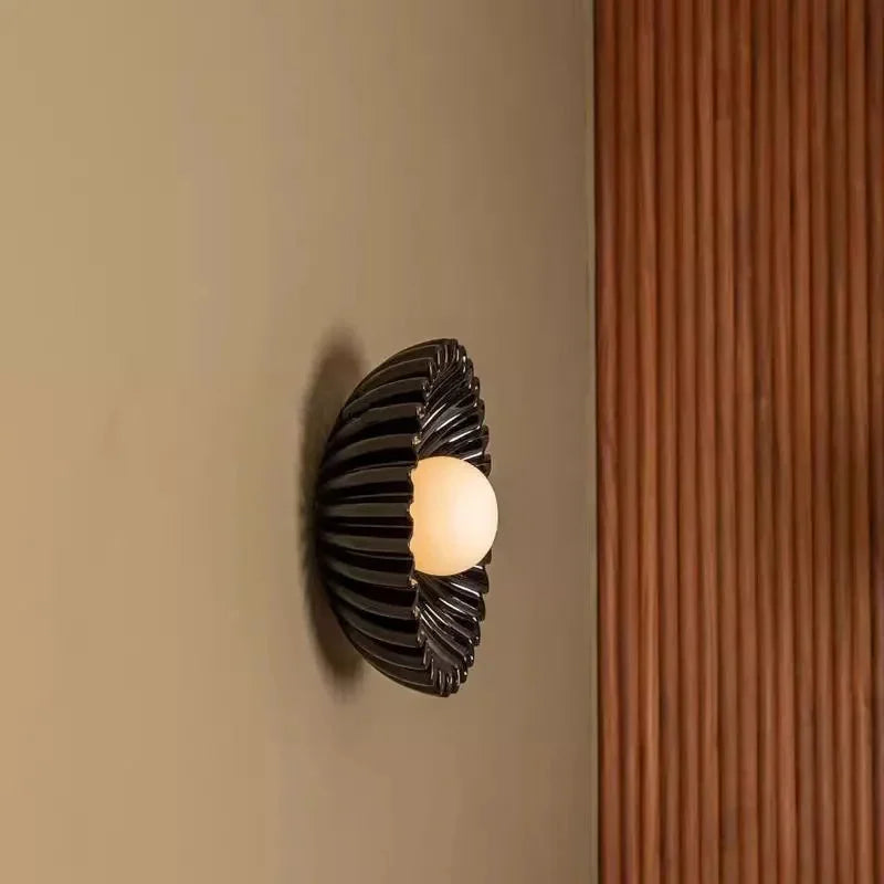 French medieval ceramic pub wall lamp, living room, bedroom, bedside aisle entrance background wall lamp-Letifly Lights and Decor
