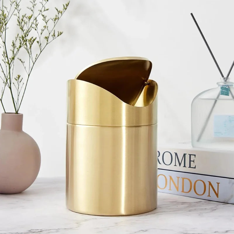 Luxe Flip Mini Wastebasket
