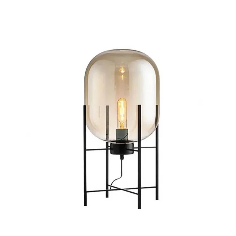 Pulpo Glass Table and Floor Lamp