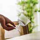 fluted crystal cocktail coupe glass elegant striped barware