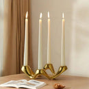 Serpentine Ceramic Candelabra
