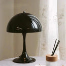 Table lamp dome silhouette glossy finish mid century style mushroom table lamp