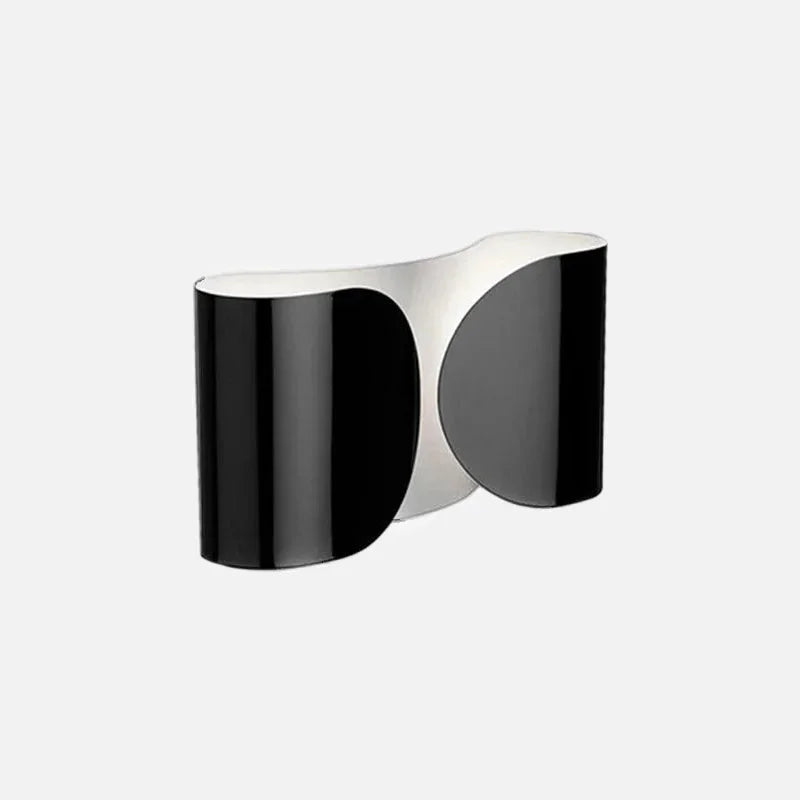 The Dichotomy Wall Light Modern wall light metal chrome black gold white dual glow contemporary lighting