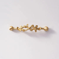 Santaya Brushed Brass Handles Vine-shaped for Kitchen Cabinets Bedroom Wardrobe Drawer Knobs and Furniture Handle-Letifly Lights and Decor