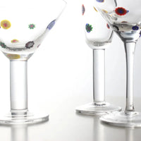 1 Piece Polka Kaleidoscope Handmade Decals Glass Cocktail Glass Goblet Champagne Glass Martini Glass Wine Glass-Letifly Lights and Decor