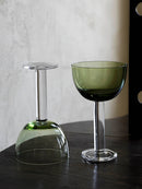 Hami Green Goblet glass goblet vintage wine cup cocktail dessert glassware