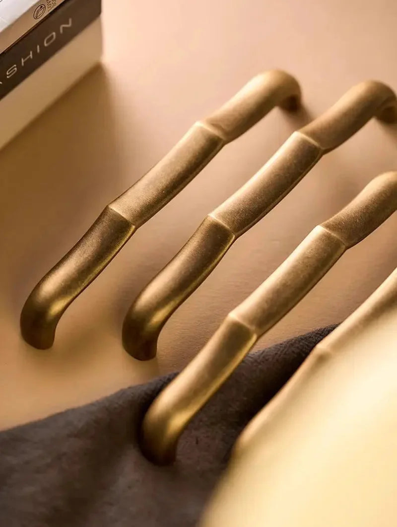Santaya Antique Brass Cabinet Pulls Handles Dresser Drawer Solid Brass Cabinet Handles Wardrobe Kitchen Hardware Pull-Letifly Lights and Decor