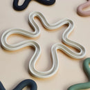 wave silicone heat resistant coaster non-slip pot holder modern kitchen mat