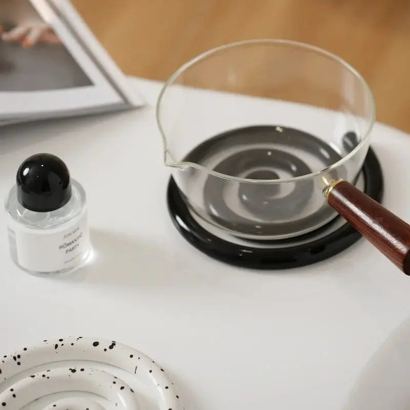 Ceramic Tableware Mat Creative Dining Table Anti Scald Mat Pot Mat High Temperature Resistance Tableware Mats Home Kitchenware-Letifly Lights and Decor