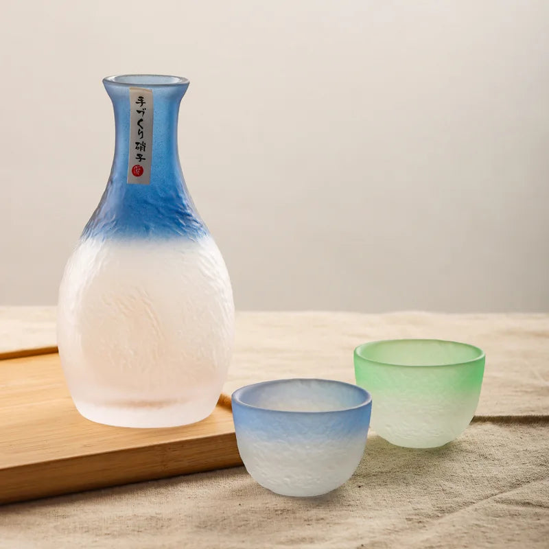 Watercolor Gradient Sake Set