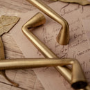 Letifly Lights & Decor - Sutton Brass Cabinet Pull - Slim antique brass cabinet handle with 128 mm mounting pitch