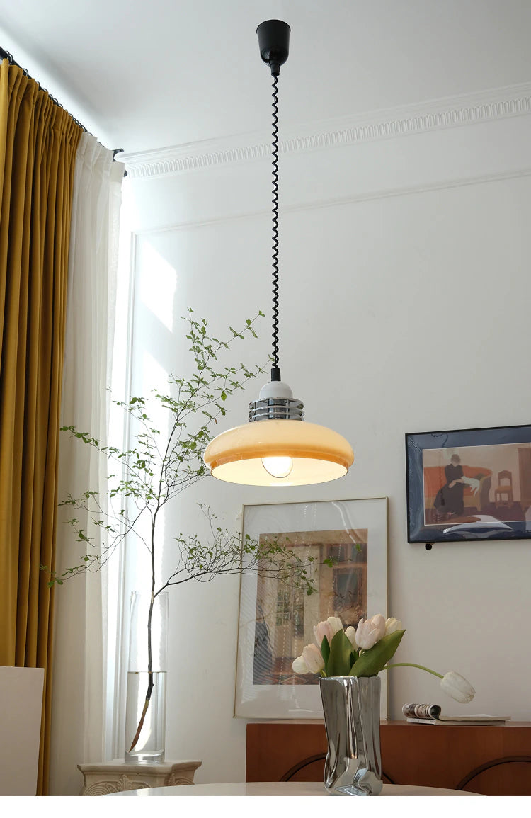 Simone Retractable Retro LED Pendant Light