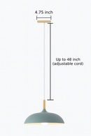 Soft Pastel Palette Pendant Lights in Metal & Wood