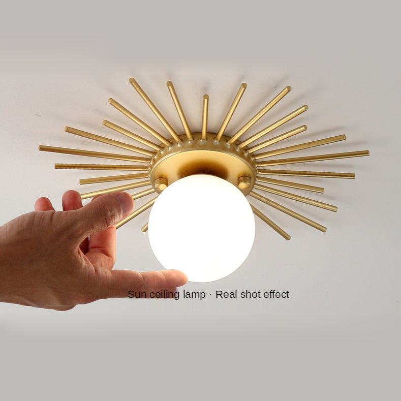 Sun Rays Glass Ceiling 9.9x3.8in | Letifly Lights & Decor