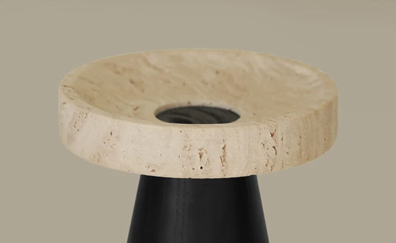 travertine marble pedestal tray marble elevated display tray