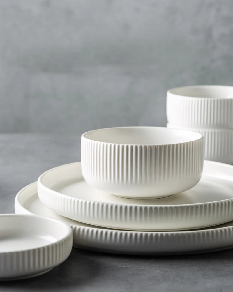 Tim Matte Glazed Ceramic Dinnerware – Letifly Lights & Decor