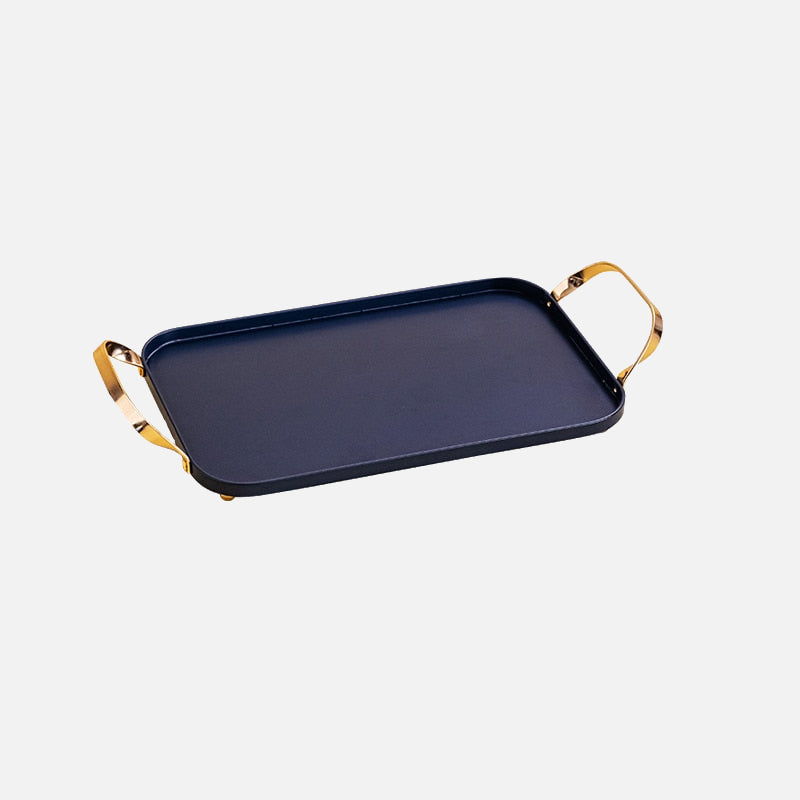 Lot de 5 petits plateaux ovales en acier inoxydable - Plateau de rangement pour bijoux - Plateau de rangement ovale en acier inoxydable - Plateau de rangement pour bijoux cosmétiques (01), étagères