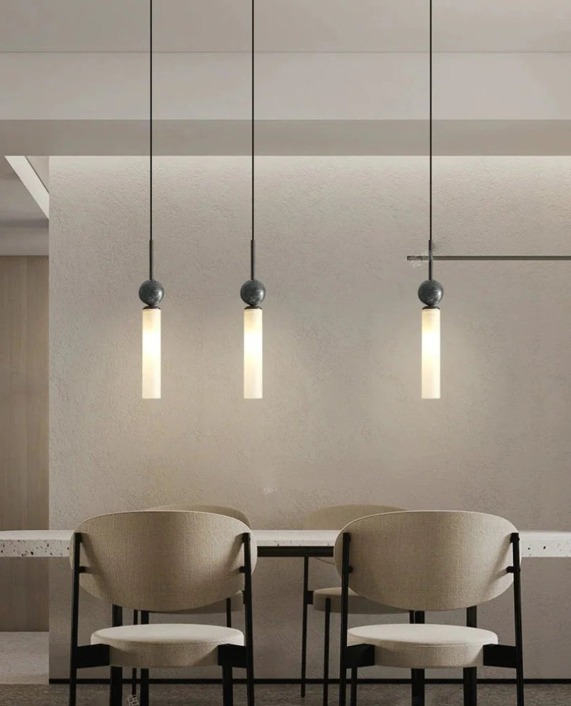Marble Pendant Lights and chandelier sleek marble line pendant lamp