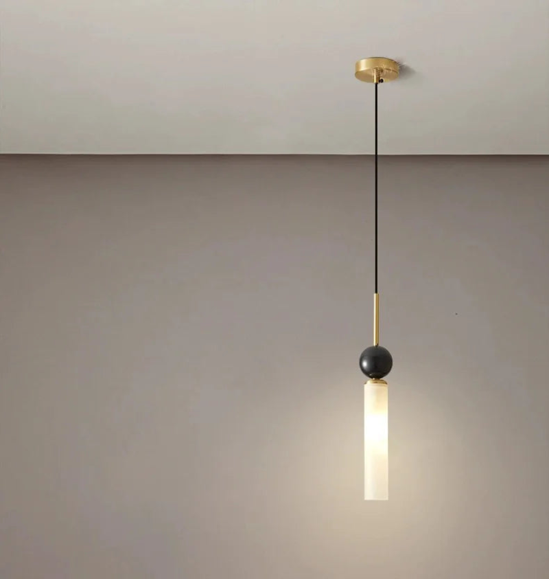 Marble Pendant Lights and chandelier sleek marble line pendant lamp