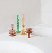 Trampoline Glass Candle Holders - Final Sale