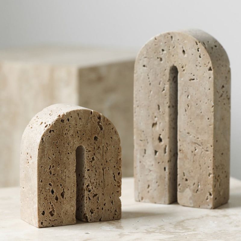 Travertine Book Stand 10x5x12cm | Letifly Lights & Decor