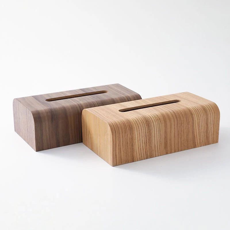 Walnut Tissue Box Walnut Wood Tissue Box – Letifly Lights & Decor