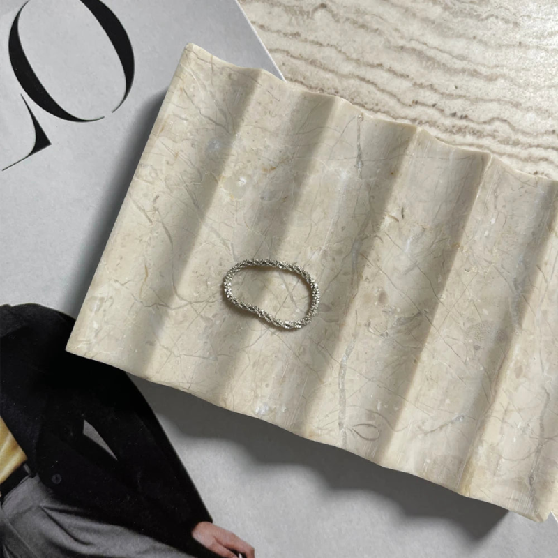 Luxury marble soap tray jewelry dish decorative holder