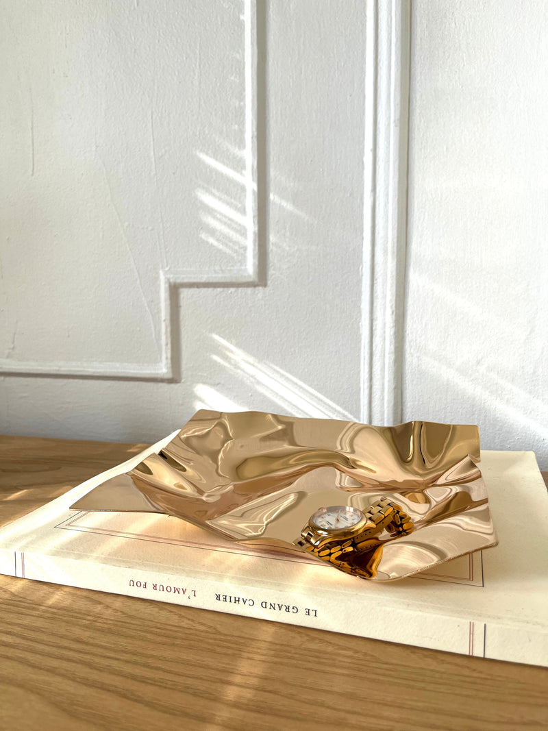 Foil Wrap Whimsical Stainless Steel Tray - Final Sale