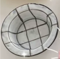 Yogurt Grid Ceramic Bowls