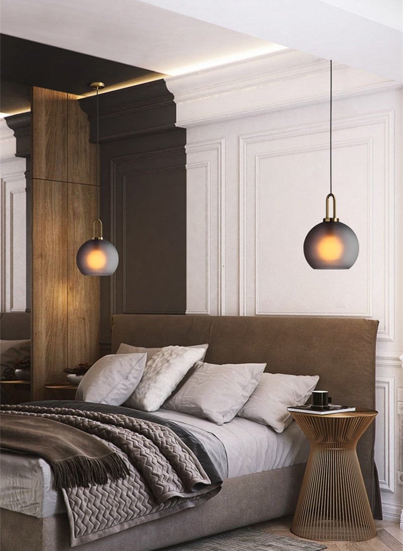 Glass Ball Hanging Lamp