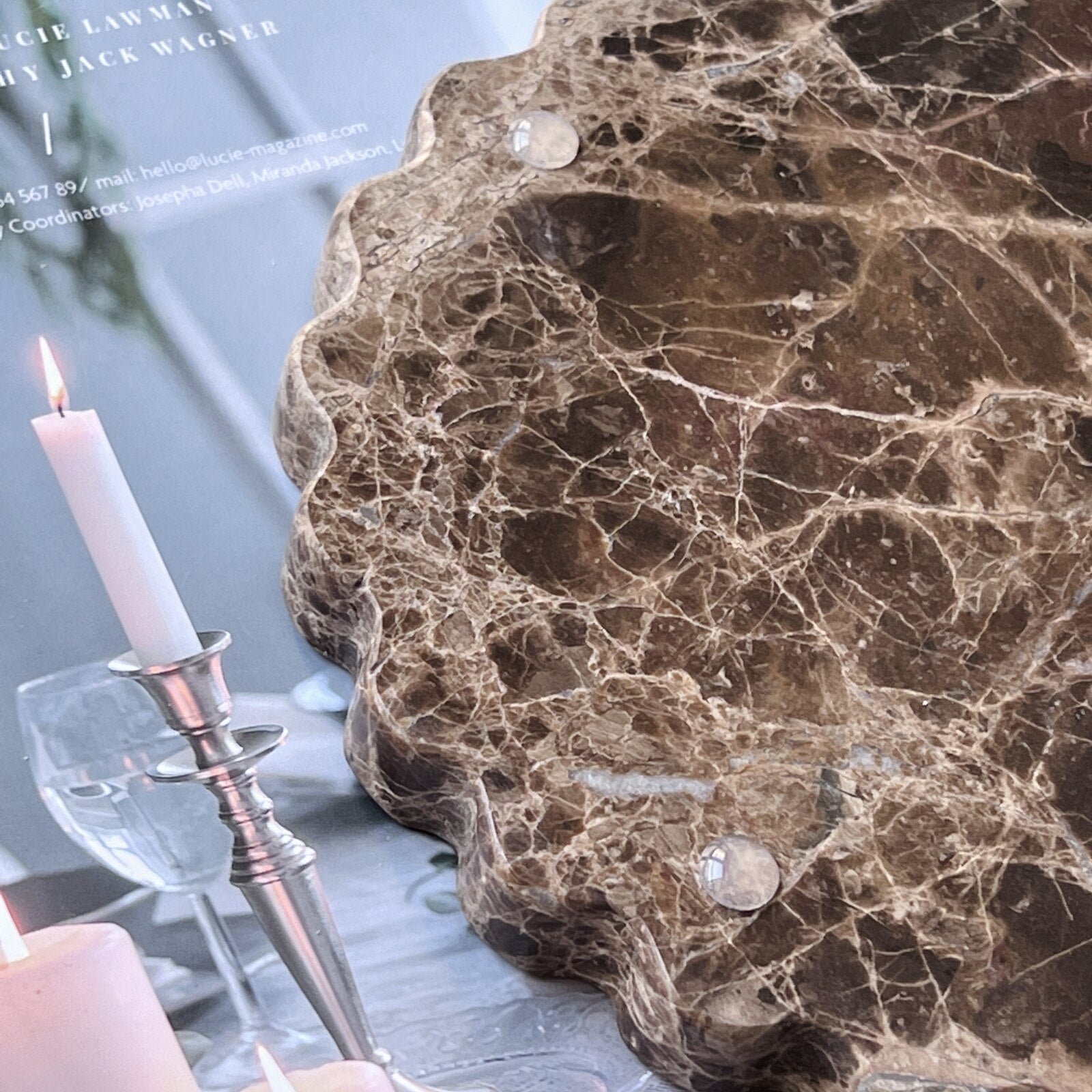 Discover the Natural Elegance of Zelta Marble & Stone Tray