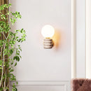 Zen Glow Travertine Wall Lamp stone LED lamp for bedroom hallway living room