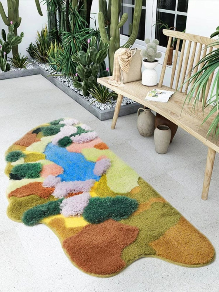 Abstract Outline Tufted Rug