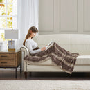 Zuri Oversized Faux Fur Throw Blanket Luxurious Plush Soft Decorative Accent