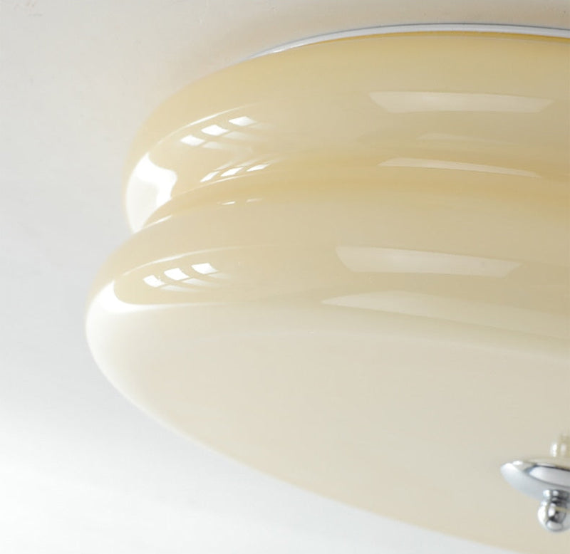 French Glass Ceiling Light