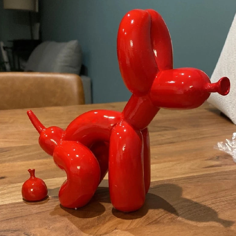 On a Walk Balloon Dog Figurine