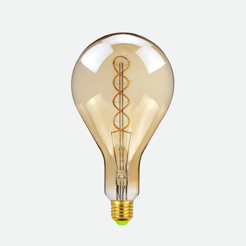 Blown Glass Dimmable LED Edison Filament Light Bulbs