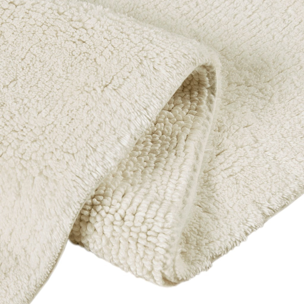Beige Bathroom Rug Plush Mats Soft Absorbent Neutral Bath Mat BathroomDecor