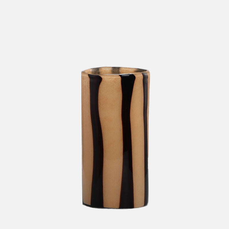 Color Stripes Glass Vase