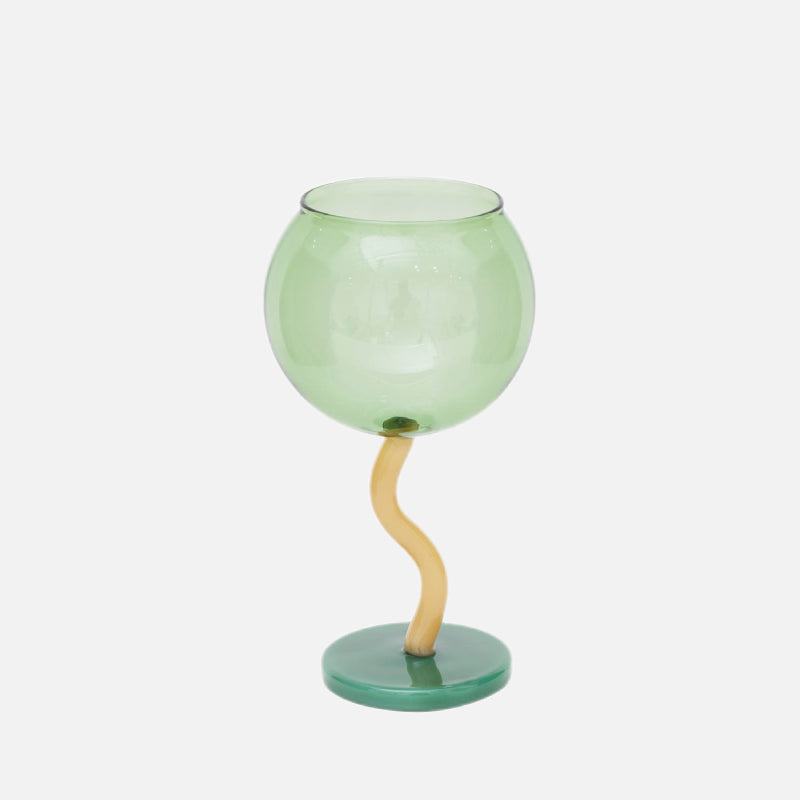 Saxo Wavy Glass Goblet
