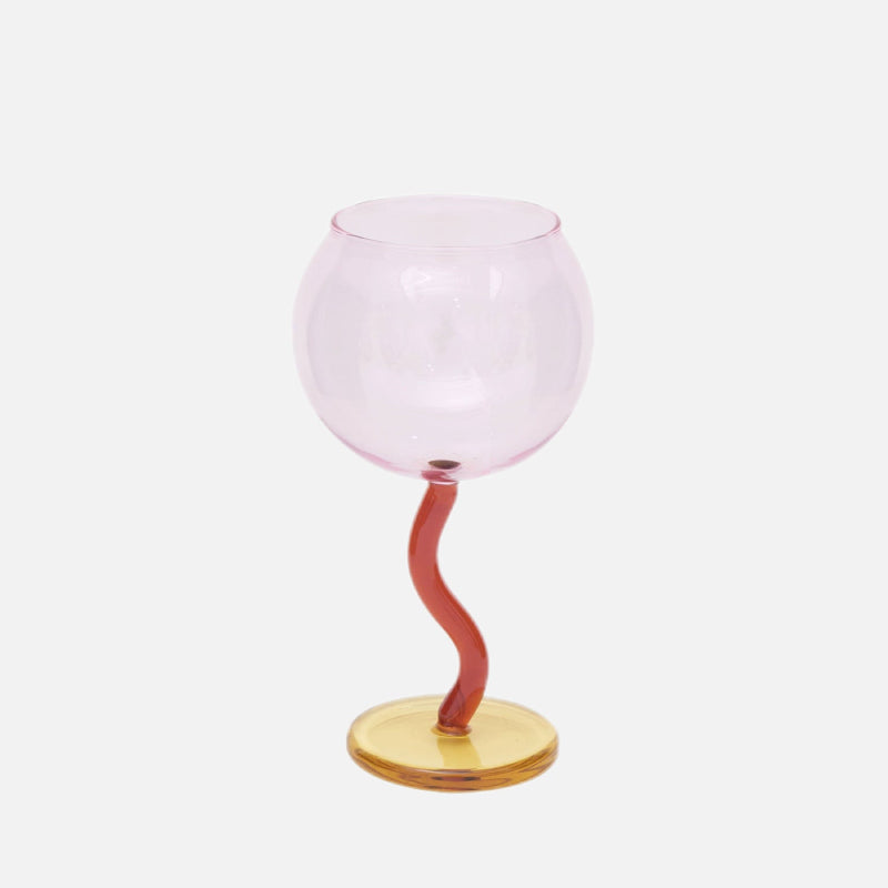 Saxo Wavy Glass Goblet