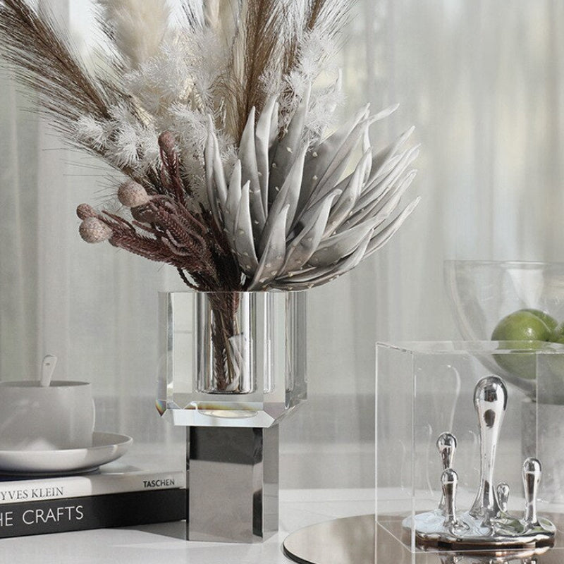 Luxury Crystal Block Vase