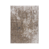 Neutral Brown and Beige Cozy Shag Area Rug Soft Textured Gradient Design Modern Living Room Floor Carpet