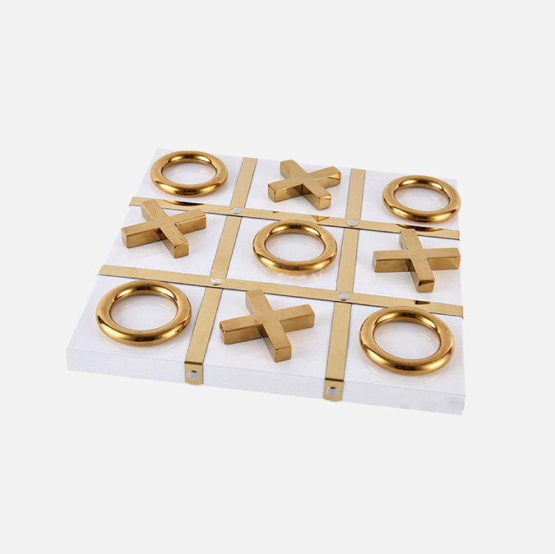 Deluxe Wooden Tic-Tac-Toe Board Game