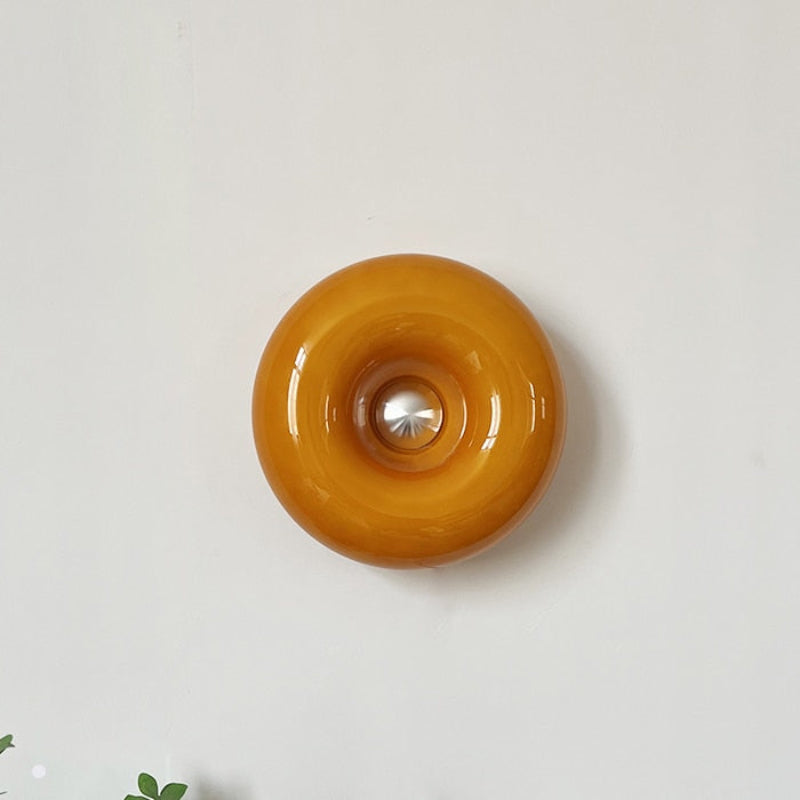 Glass Donut Wall Lamp