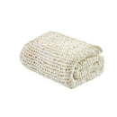 Chunky Double Knit Handmade Throw Blanket Cozy Soft Textured Couch and Bed Accent Decor