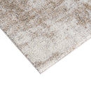 Neutral Brown and Beige Cozy Shag Area Rug Soft Textured Gradient Design Modern Living Room Floor Carpet